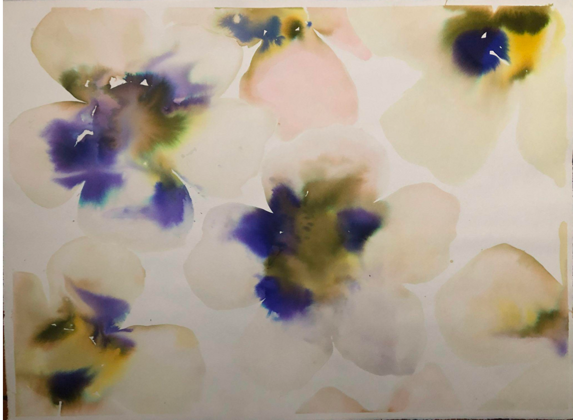 Blurry Pansies Multi