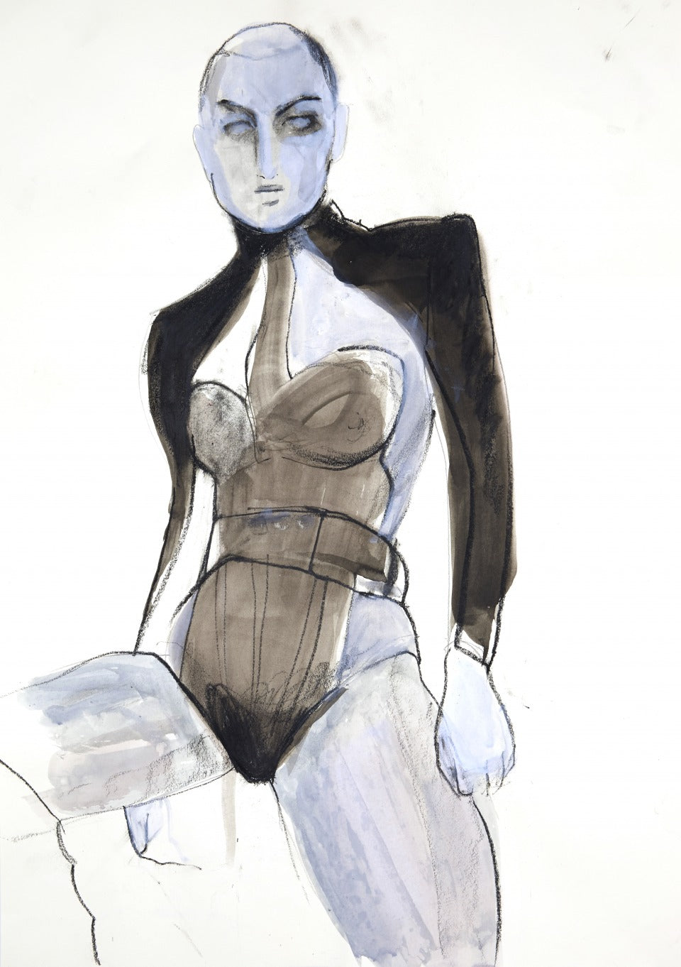 Study of Jazzelle Zanaughtti in Balmain