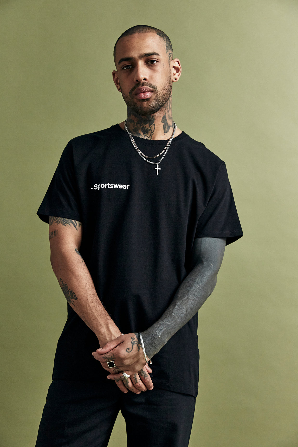 Black 'Sportswear' T-Shirt
