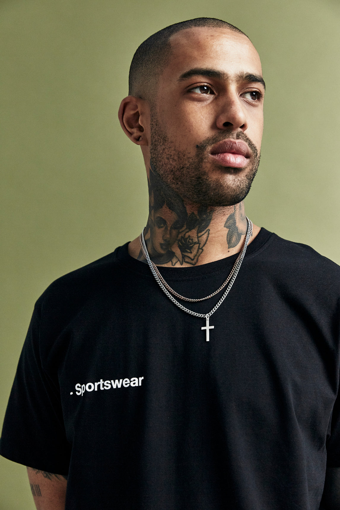 Black 'Sportswear' T-Shirt