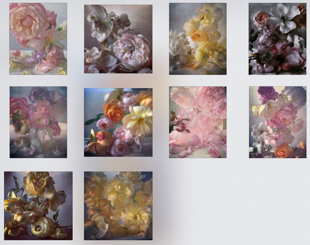 Nick Knight Roses from my Garden Postcards SHOWstudio