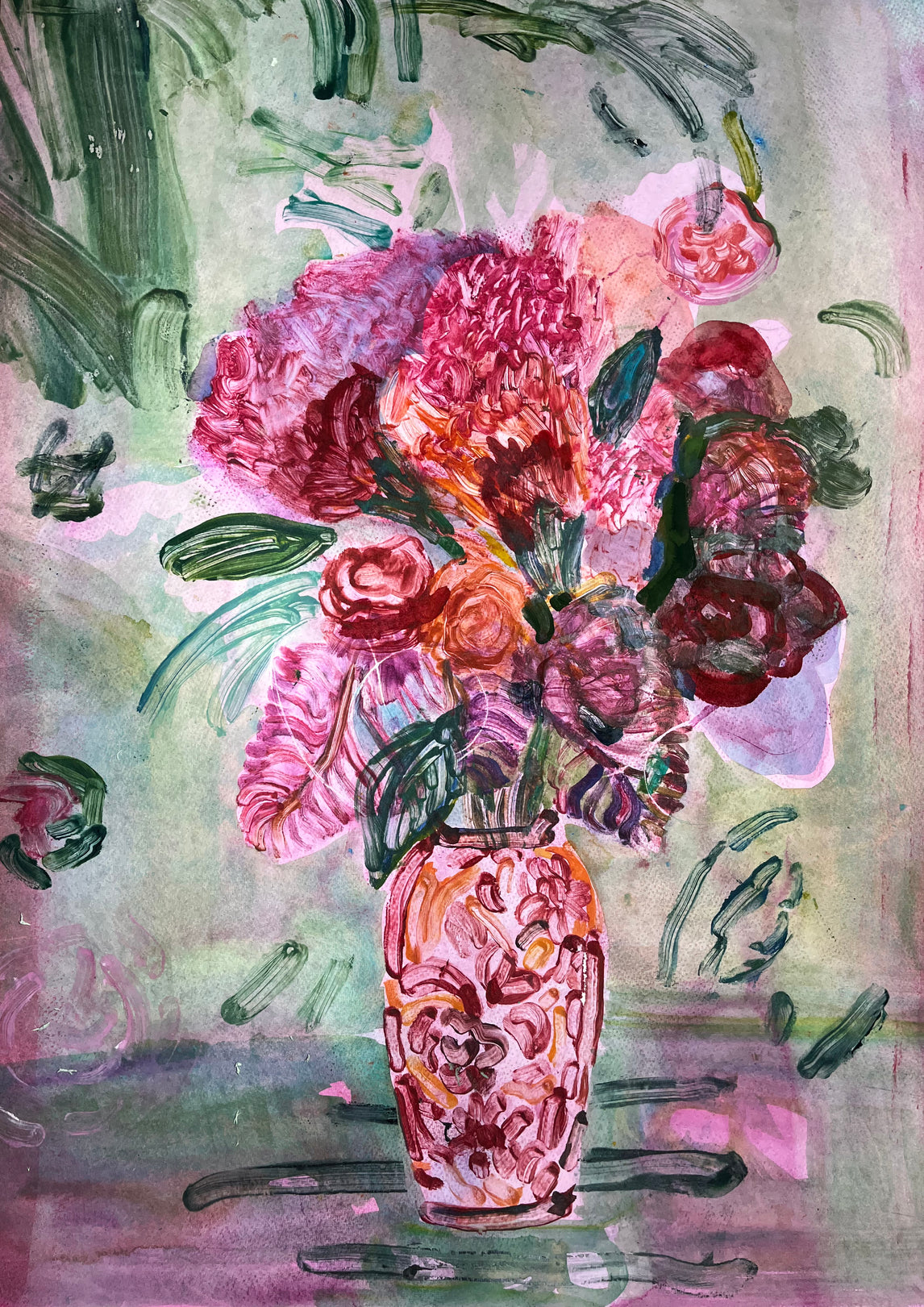 Flowers in Vintage Vase