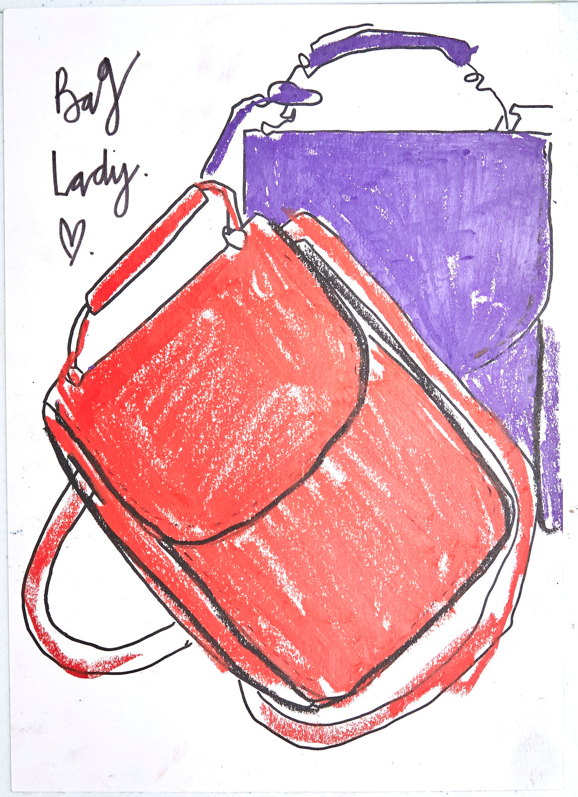 Marques’Almeida “bag lady”