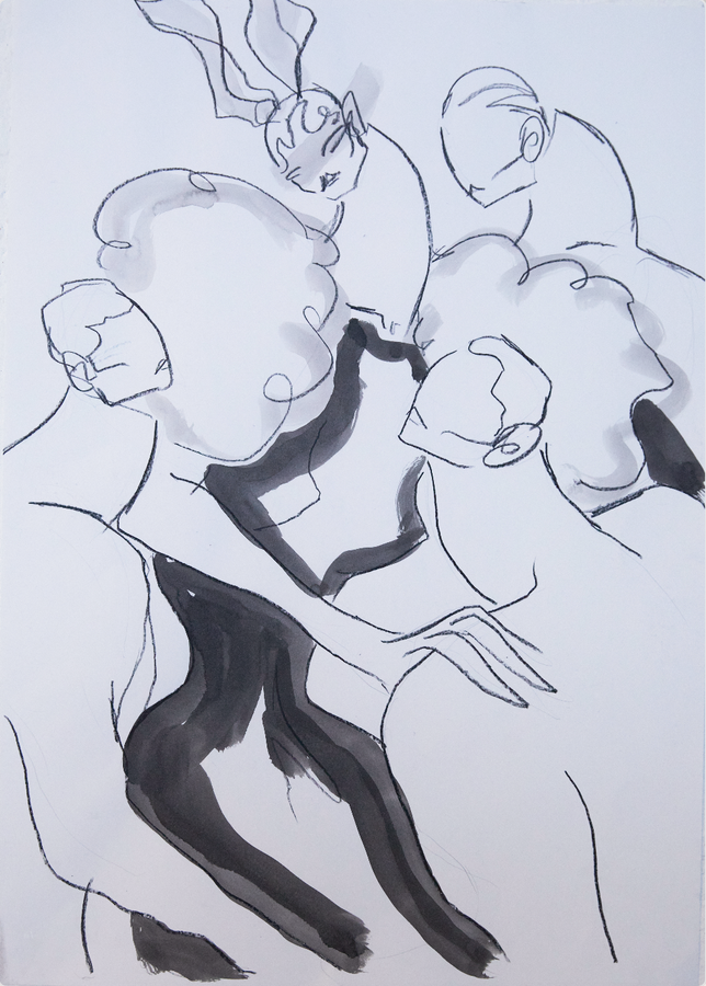 Daphne with Dancers