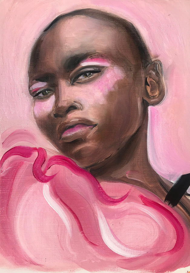 Alek Wek, in Christian Lacroix