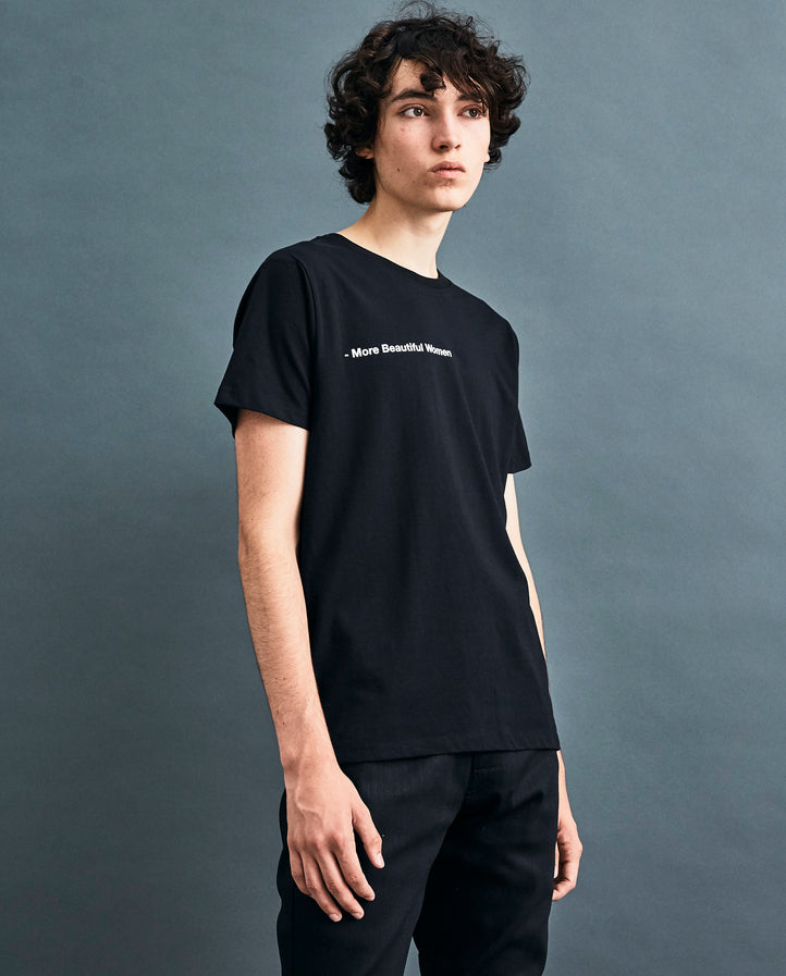 Black 'More Beautiful Women' T-shirt