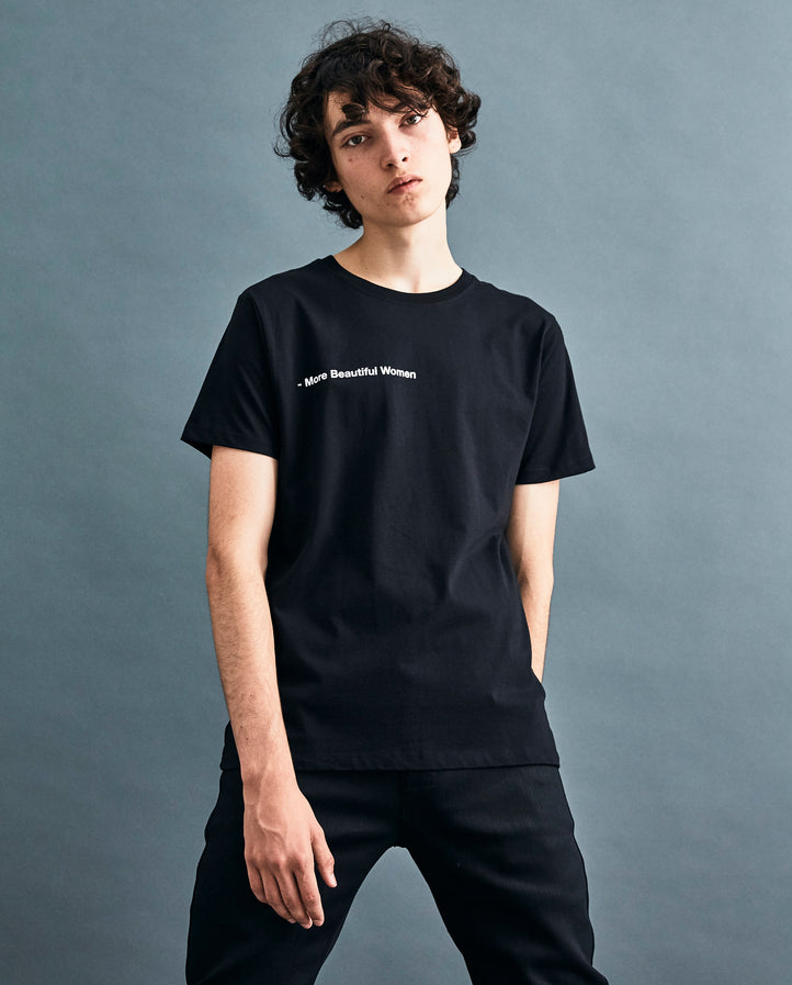 Black 'More Beautiful Women' T-shirt