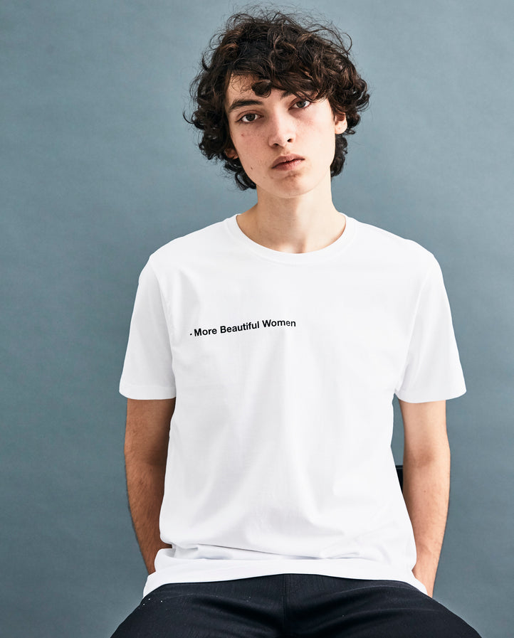 White 'More Beautiful Women' T-shirt